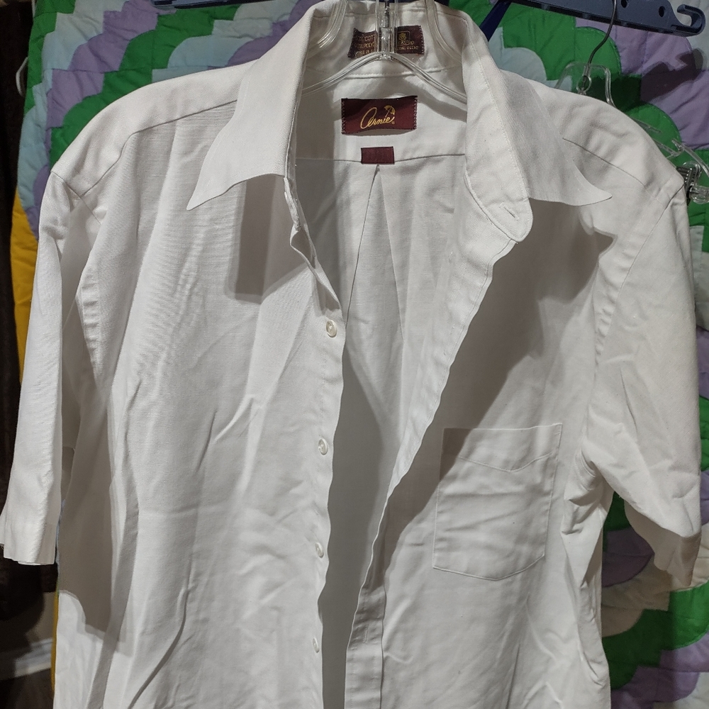 (590) Men's Annie White Shirt, Top, 16 1/2